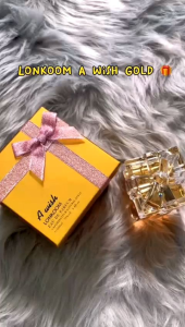 Lonkoom A Wish Gold & Pink Parfum EDP 100ml Tahan Lama Mewah Elegant Dengan Box Mewah