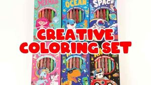 Kids travel friendly Coloring book set Ocean Unicorn Racing Dinosaur Mermaid Space activity book set birthday goodie bag Children’s Day gift