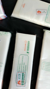 Kantong plastik PE elastis ukuran 6x20 7x15 7x20 8x20 8x25 9x20 9x25 Tebal 03