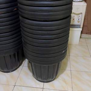 Paket Hemat 3 Pcs Pot Jumbo Gloria 60 Cm Warna Hitam / Paket 3 Pcs Pot Eboni 60 Cm Warna Hitam Cocok Untuk Tanaman Buah Atau Hias Besar