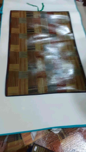tikar atou karpet pelastik ukuran 60x100 cm bermotip