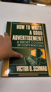 How To Write a Good Advertisement |old unused book |Marketing Book and Business