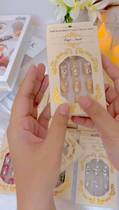 12 Pcs & 24 pcs KUKU PENGANTIN WEDDING KUKU 3D MANIK MEWAH FREE LEM Nailart