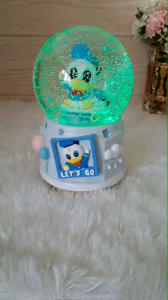 Snowball Kotak Musik Bola Air Kaca Salju 3D Snowglobe Waterball Hadiah