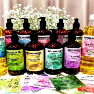 Dầu Massage Body Thư Giãn – Tinh Dầu Thư Giãn Cao Cấp – Mùi Hương Dịu Nhẹ Cam Chanh Không Bết Dính – Dung Tích 500ml – Phù Hợp Spa & Tại Nhà