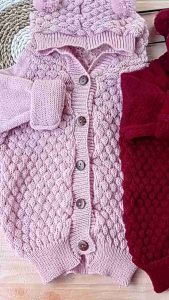 Ceisya Baby id - Sweater Rajut Bayi Topi 0-12 bulan / Jaket Bayi Bahan Rajut Murah Lembut Motif Nanas