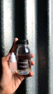 Resin super bening 100gr plus katalis 10 ml