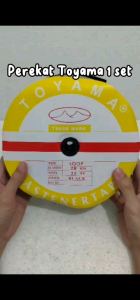 Velcro perekat hook & loop TOYAMA Hitam & Putih 2.5 Cm 1 set Roll