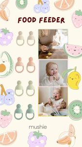 จุกซิลิโคนดูดผักผลไม้ จุกดูดผลไม้  Silicone Baby Fresh Fruit & Food Feeder Pacifier Mushie