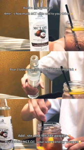 Food Grade MCT Oil - 100% Pure - Medium Chain Triglycerides from Coconut Oil -Coffee MCT Oil Keto Supplement - (250ML)