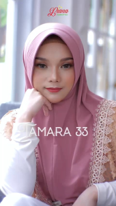 Hijab Khimar instan bergo renda premium Tamara 33 by Liana hijab