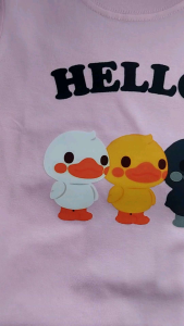 atasan kaos kids anak cewek cowok laki laki perempuan cotton katun lengan pendek distro bebek duck cute