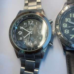 Đồng hồ nam MARSHAL RADIO CONTROL DUAL AREA bộ sưu tập nhà Marshal size 39-40mm  dây da  dây thép  chỉnh giờ bằng sóng Radio