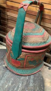 ตะกร้าจีนโบราณ ตะกร้าใส่ของไหว้ตรุษจีน ฮวยน้าเก่า