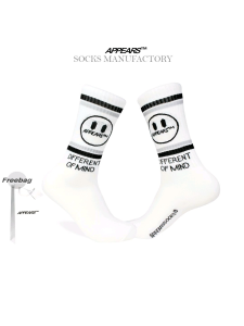 APPEARS SOCKS - DIFFERENT MIND GREY - Kaos kaki motif