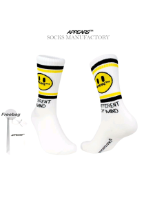 APPEARS SOCKS - DIFFERENT MIND YELLOW - Kaos kaki motif