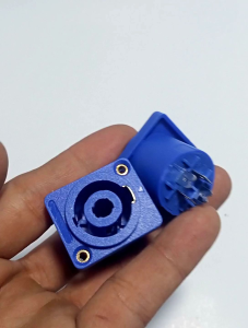 SOKET SPIKON 4 PIN BIRU DRAT / SPIKON FEMALE MURAH