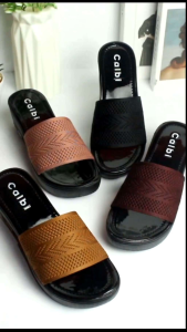 Sandal Slop Wedges Calbi Rajut