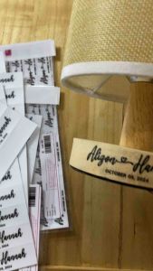 Custom Wedding Transparent Name Text Stickers Labels | Small Stickers for Wedding | Customized 8