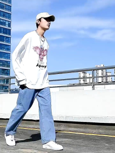 DAYS365 กางเกงยีนส์ขายาว Jeans ทรงตรง W028 เอวสูง สไตล์เกาหลี สำหรับผู้ชาย