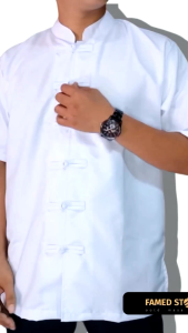 Kemeja Cheongsam Pria / Koko Oriental Lengan Pendek - Imlek dan Harian