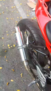 knalpot racing original mxr auto racing type xr-02 black coating nge bass ulem inlet 50 slencer only