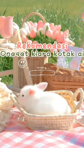 setelan botega crinkle air flow super premium motif kotak