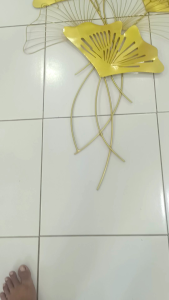 decorasi hiasan dindinh eastetik 3D daun projek. ukuran 120×60cm mewah dan elegan