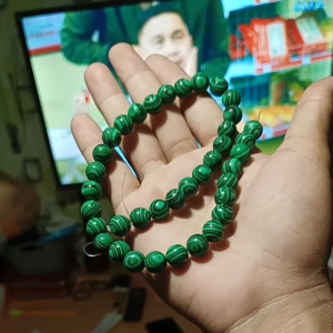 Green Malachite Stone color of the year 2026 Natural stone perfect for bracelets