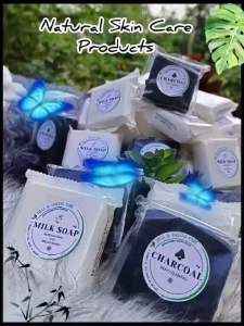 Cool Charcoal Soap - Detoxifying Balancing Oily Skin & Exfoliating )