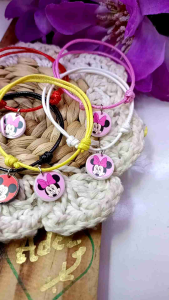 Gelang Couple Akrilik Mickey & Minnie (Gratis Box)