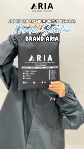 Jaz Hujan Aria setelan celana pria dan wanita bahan pvc tebal 025 terbaik antirembes