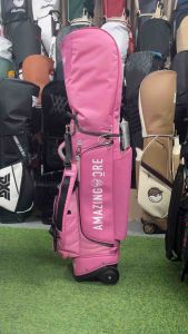TÚI GẬY GOLF AMAZINGCRE ARMOR BÁNH XE KÉO MÀU HỒNG THỜI TRANG | Golf Caddy Bag Nổi Bật & Sang Chảnh