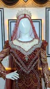 Gaun Pengantin Slim Dress Santili | Baju Pengantin Slim Santili Full Payet