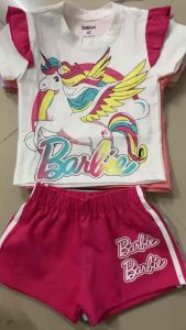 (11-40kg) đồ bộ bé gái - thun coton GAP chính phẩm mẫu tay ngắn quần đùi hình in siêu cưng -1011