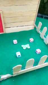 Miniatur Rumah LED Mini dengan Lampu Kerajinan Tangan untuk Tugas Sekolah - Doll Toys