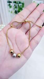 Gelang Boba Terbaru: Gelang Belut Titanium & Bola Serut Anti Karat Import Awet