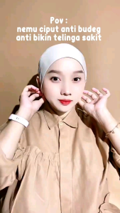 inner hijab anti slip bahan kaosciput hijab anti pusing bahan ademCiput Anti Budeg/ Ciput Lubang Telinga/ Ciput Anti Slip/ Dalaman Hijab Bahan Jersey Grade Adalaman hijab tali belakangciput hijab anti gesrer