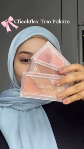 Obsess Cosmetics CHEEKFLEX Trio Palette | 3-in-1 Blush Highlighter & Glow| Easy Blend Long-Lasting & Travel-Friendly