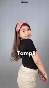 Headband Madiva Bando Korea Bandana Lebar Anayaman Rajut Jerami Keren Simpul by Velmorra