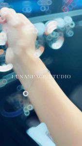 LUNASPACEEEE 18k Gold Plated 925 Silver Clover Bracelet Korean Style Jewerly Daily Wear