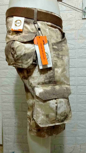 Celana Cargo Pendek Doreng Pria