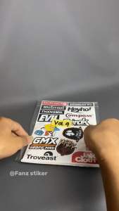 STIKER BRAND LOKAL ISI 15pcs STIKER ANTI AIR [ VOL 3 ] - AESTHETIC HELM LAPTOP TUMBLER