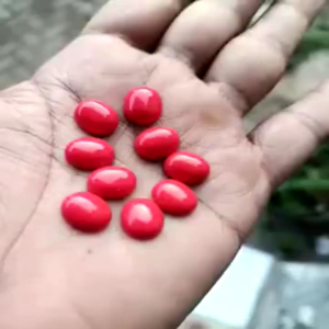 Batu Akik Red Marjan 12x10 mm