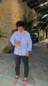 Kemeja Koko Pria Dewasa Lengan Panjang Bordir Terbaru