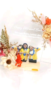 LED FRAME FLOWER AKRILIK PAJANGAN PLAKAT WISUDA OPENING BIRTHDAY CUSTOM
