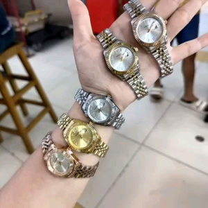 Jam Tangan Wanita Premium Tangal Aktif Strap Rantai Stainless Steel