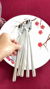 Combo 4/6/14 Thìa Inox 304 Cán Dài Khuấy Cà phê Sinh Tố 22cm