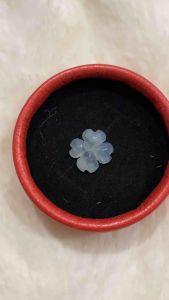 Mặt cỏ 4 lá may mắn đá ngọc cẩm thạch thiên nhiên làm mặt dây chuyền vòng đeo tay