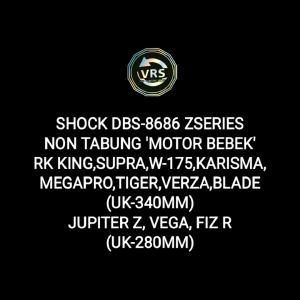 SHOCK DBS-8686 ZSERIES BEBEK RX KING SUPRA KARISMA W 175 JUPITER Z VEGA FIZ R MEGAPRO TIGER VERZA SHOCKBREAKER BELAKANG NON TABUNG SKOK HARGA GROSIR TERMURAH